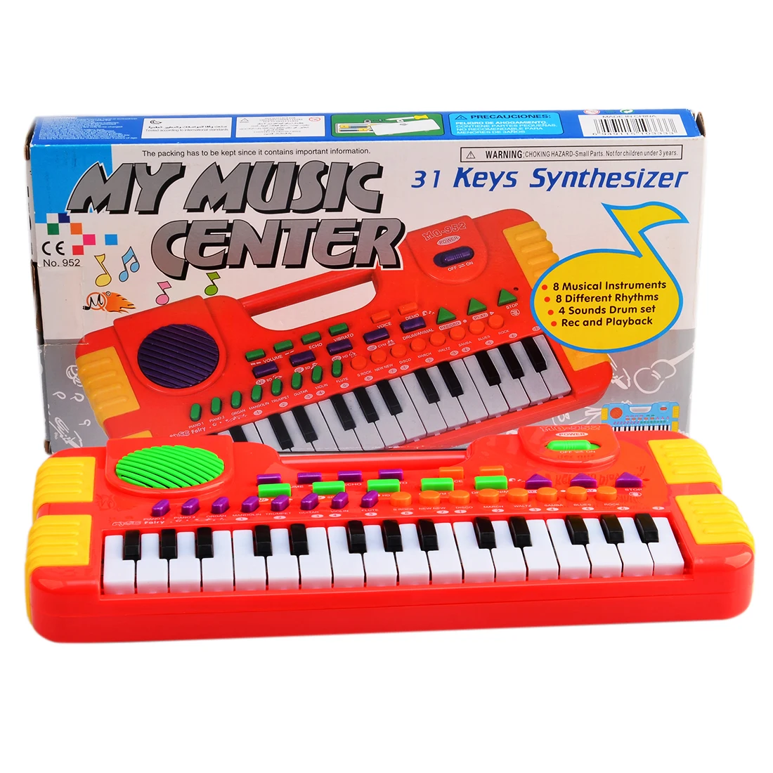 

31 Key Synthesizer Electronic Keyboard Piano Musical Toy for Children 952 - Red