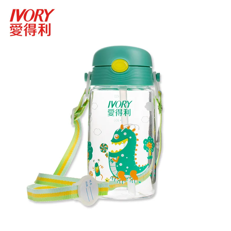 

Love Profit Infants Tritan Suspender Strap Straw Cup 400ml Baby Sippy Cup Kettle AF-124