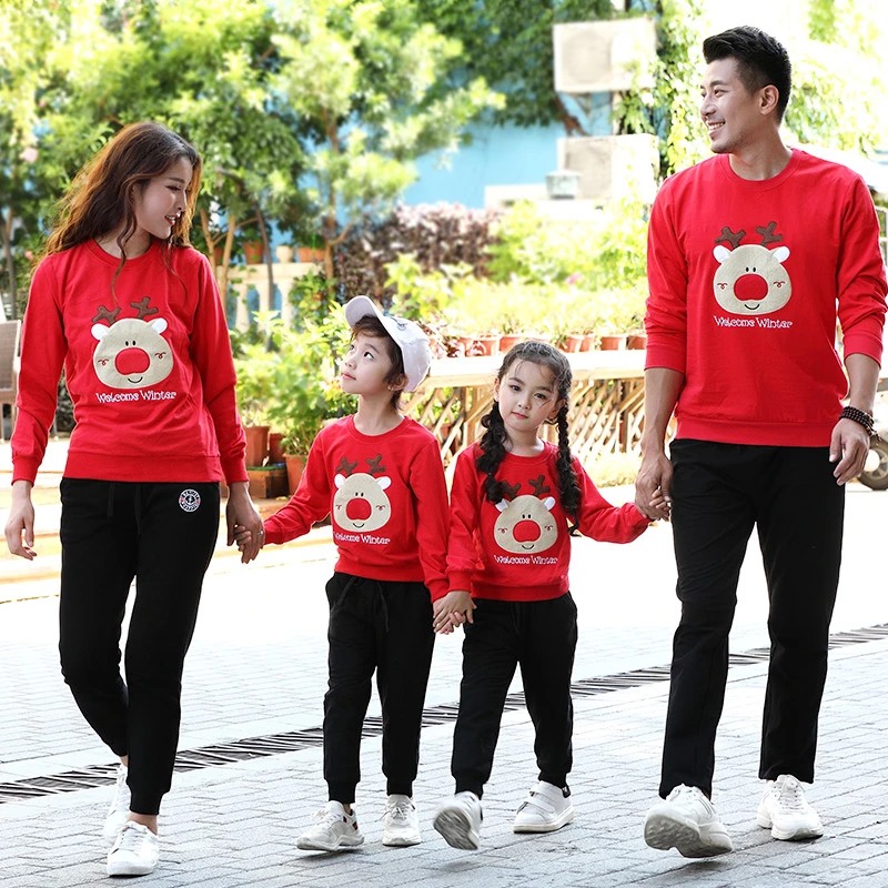 Ropa Familiar Cálida De Navidad Suéter De Dibujos Animados-n Ropa Familiar Cálida De Navidad Suéter De Dibujos Animados-n