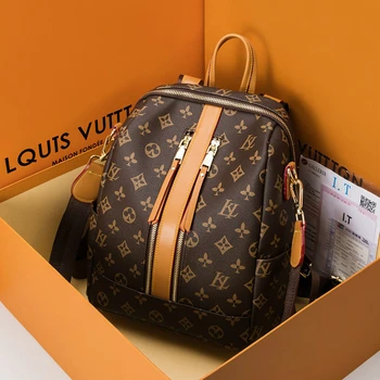 

2020 Fashion Backpack Purse Genuine Leather Backpacks for School Teenagers Girls Luxury Brand Women Bags Designer Handbags Louis