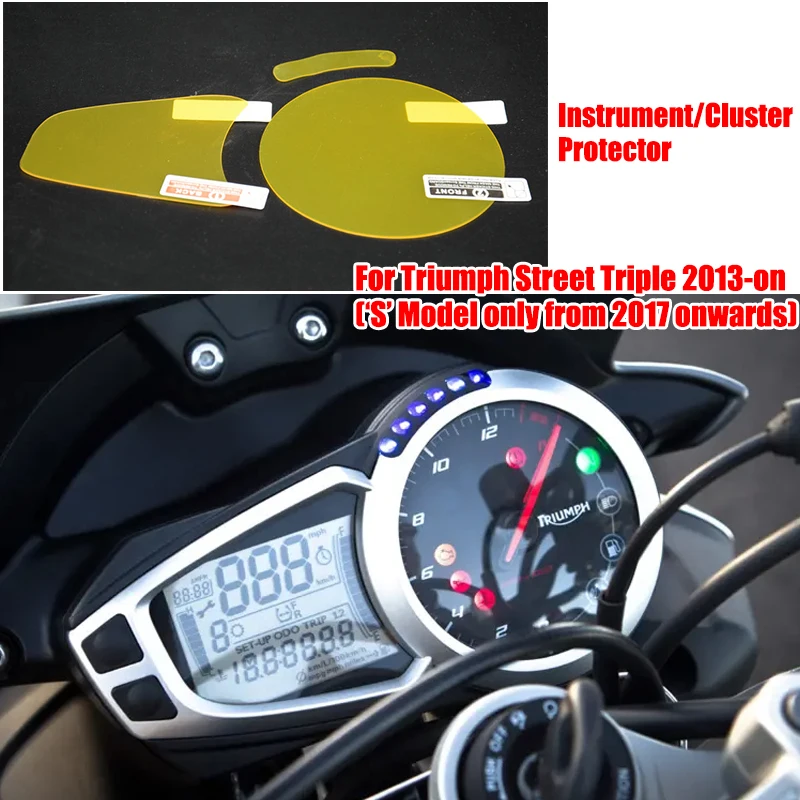 Защитная пленка для защиты от царапин инструмента Triumph Street Triple 2013 on's Model только с