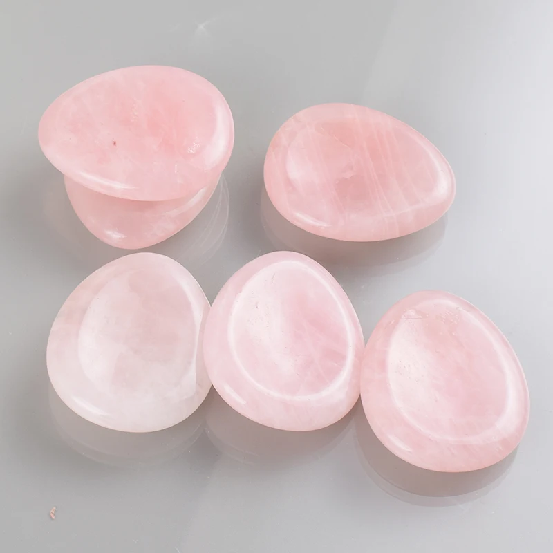 Rose Quartz Worry Stone 45*37MM Tumbled Natural Palm Stone Chakra Tool Thumb-Stone Reiki Healing Energy Feng Shui Home Decor Rose Quartz Worry Stone 45*37MM Tumbled Natural Palm Stone Chakra Tool Thumb-Stone Reiki Healing Energy Feng Shui Home Decor