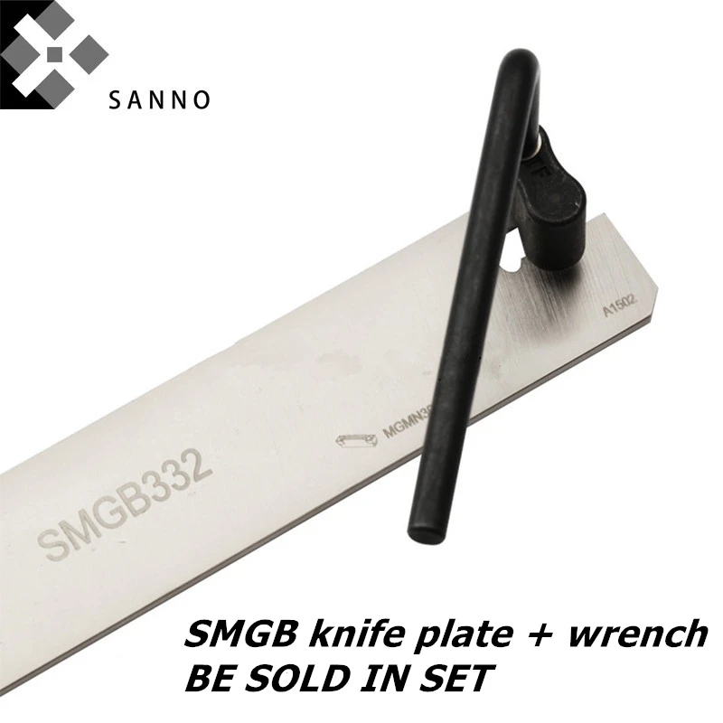 

1 Set sold External deep grooving cutter blade matching for the wrench SMGB226 / 326 / 232 / 332 double head SMGB knife plate