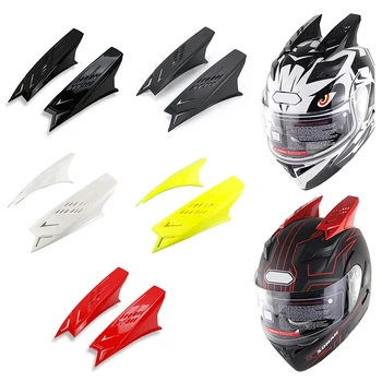 

Motorcycle racing helmet horns horn decoration multicolor New Arrival Motorcycle Helmet Decoration