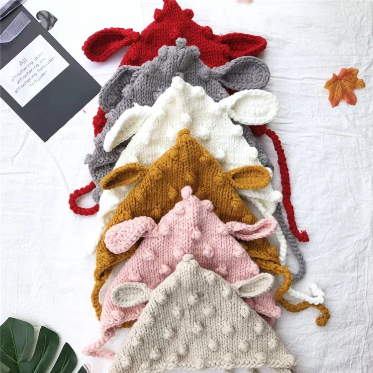 Chiristmas/осенне-зимняя вязаная шапка для маленьких мальчиков и девочек, милая шапка с оленьими ушками, шапочка с кроликом, шаль, шарф, шапка-ушанка, реквизит для фотосессии