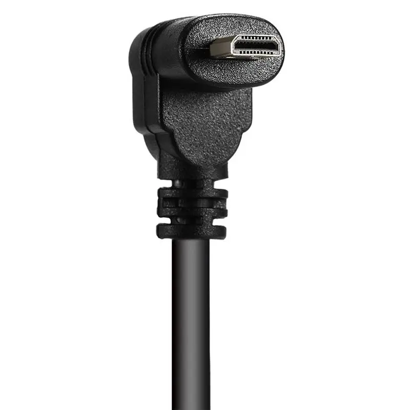 Розничная 30 см Micro-HDMI Прямоугольный штекер HDMI штекер(90 градусов)-поддержка 4k(тип B