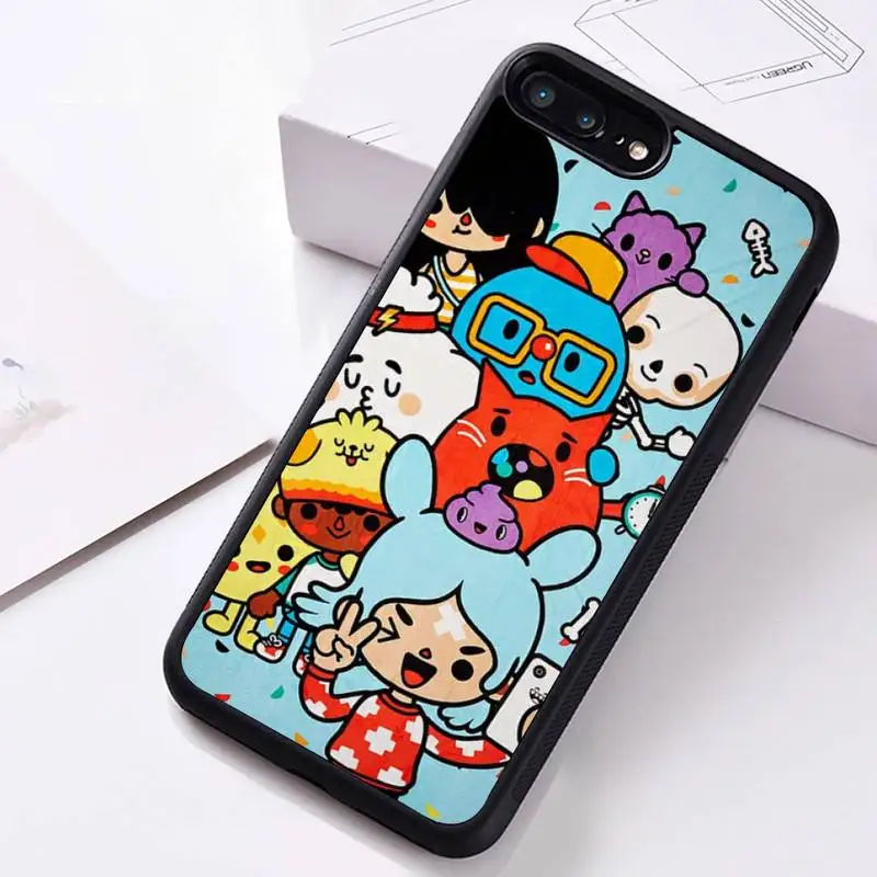 Toca Boca Toca Life World game Phone Case Rubber For iphone 12 11 Pro Max Mini XS Max 8 7 6 6S Plus X 5S SE 2020 XR cover puffer case Cases For iPhone