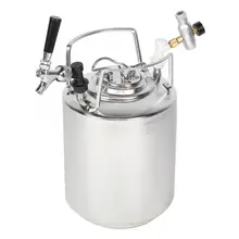 10л 304 нержавеющая сталь пивной бочонок пивной кран СО2 зарядное устройство коннектор набор аксессуары для домашнего пивоварения