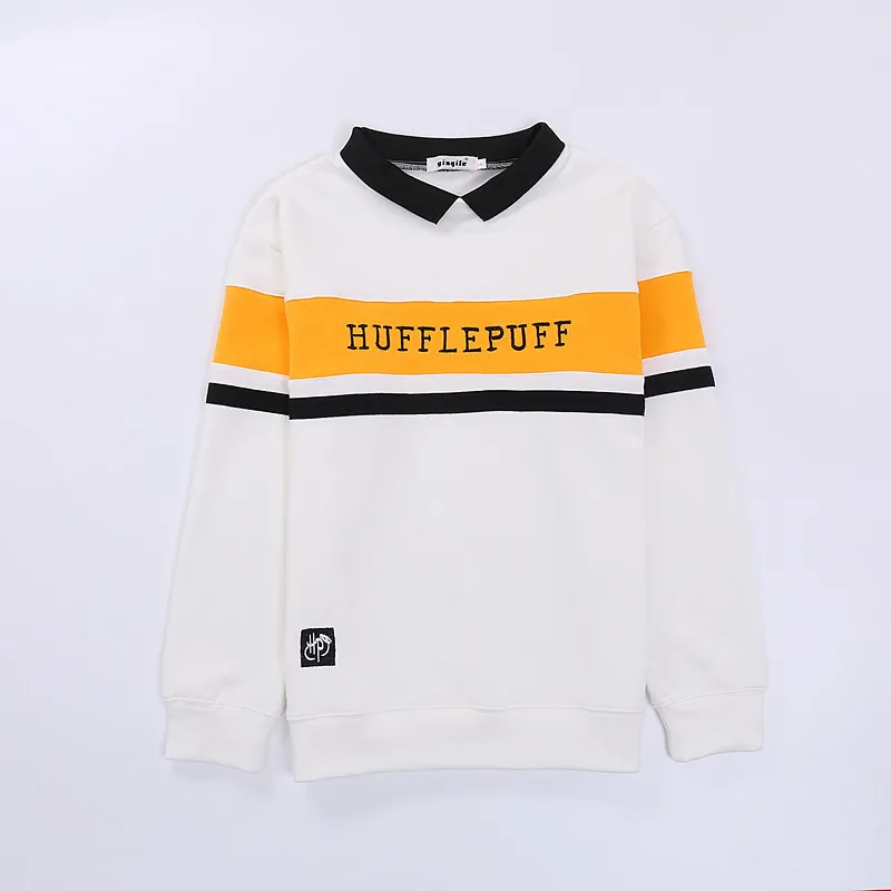 only hoodie Волшебная школьная форма косплей Слизерин толстовки Hufflepuff джемпер Ravenclaw Толстовка Костюм Гриффиндор джемпер свитер шарф - Цвет: only hoodie