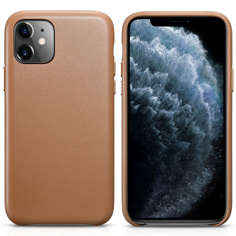 Чехол из натуральной воловьей кожи для iPhone 11 Оригинальный чехол офиса iPhone11 Pro