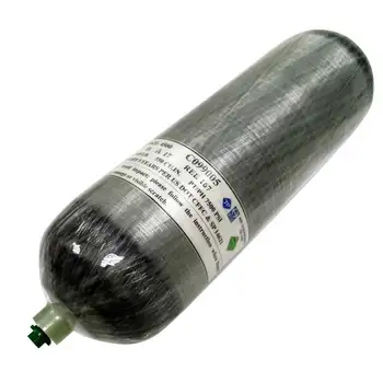Preise AC2090 9L Hpa Tauchen Scuba Tank Pcp Gewehr Airforce DOT Druckluft Tank 300Bar Hochdruck Faser Zylinder Für Feuerwehrmann