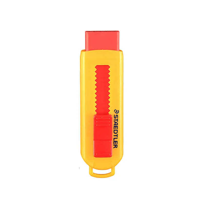 Staedtler ластик Толкаемый резиновый многоразовый Kawaii карандаш Ластики для детей школьные принадлежности 525 PS1 канцелярские 1 шт - Цвет: Red in Yellow
