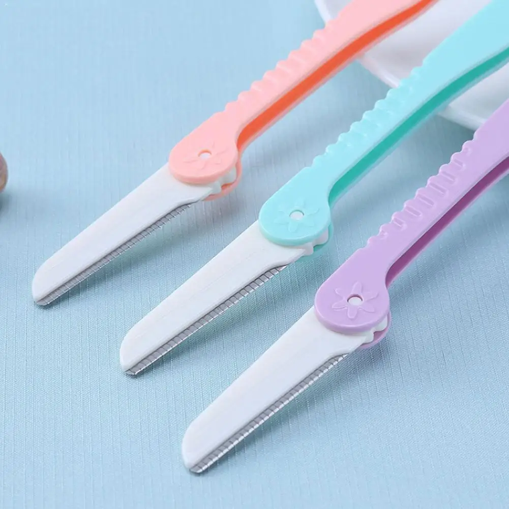 

1Pc Portable Tinkle Eyebrow Trimmer Safe Blade Shaping Remover Razor Eye Eyebrow Shaver Epilator Knife Hair Brow Blades Set X3F0