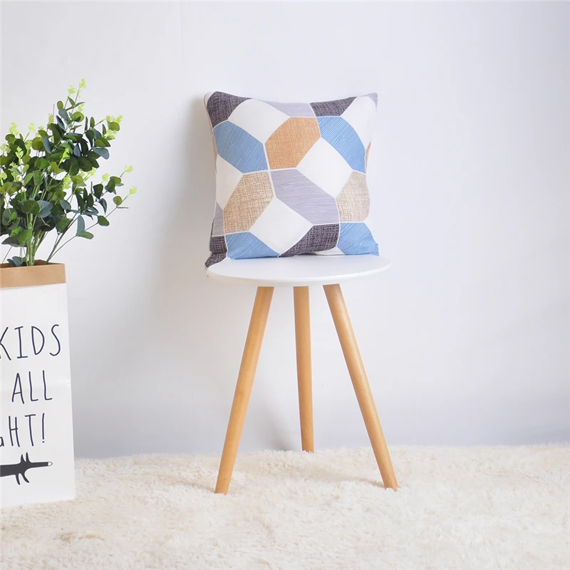 2 PCS Throw Pillow Cases Printed Cushion Covers Elastic 45*45cm Matching Sofa Cover and Chair Cover - Цвет: SC