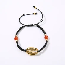 SHINUSBOHO женская летняя Зимняя мода Цепочка Купер натуральный Anne Shell нога золотой кулон лодыжки браслет пляжные вечерние ювелирные изделия