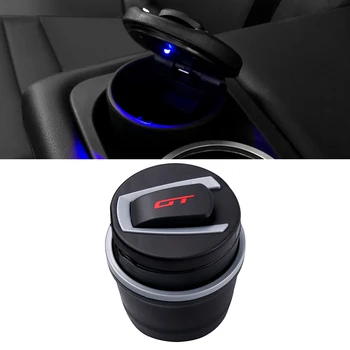 

Portable Car LED Cigarette Ashtray Blue LED Light Multifunction Auto Interior Accessories For Peugeot BMW Toyota KIA Volkswagen
