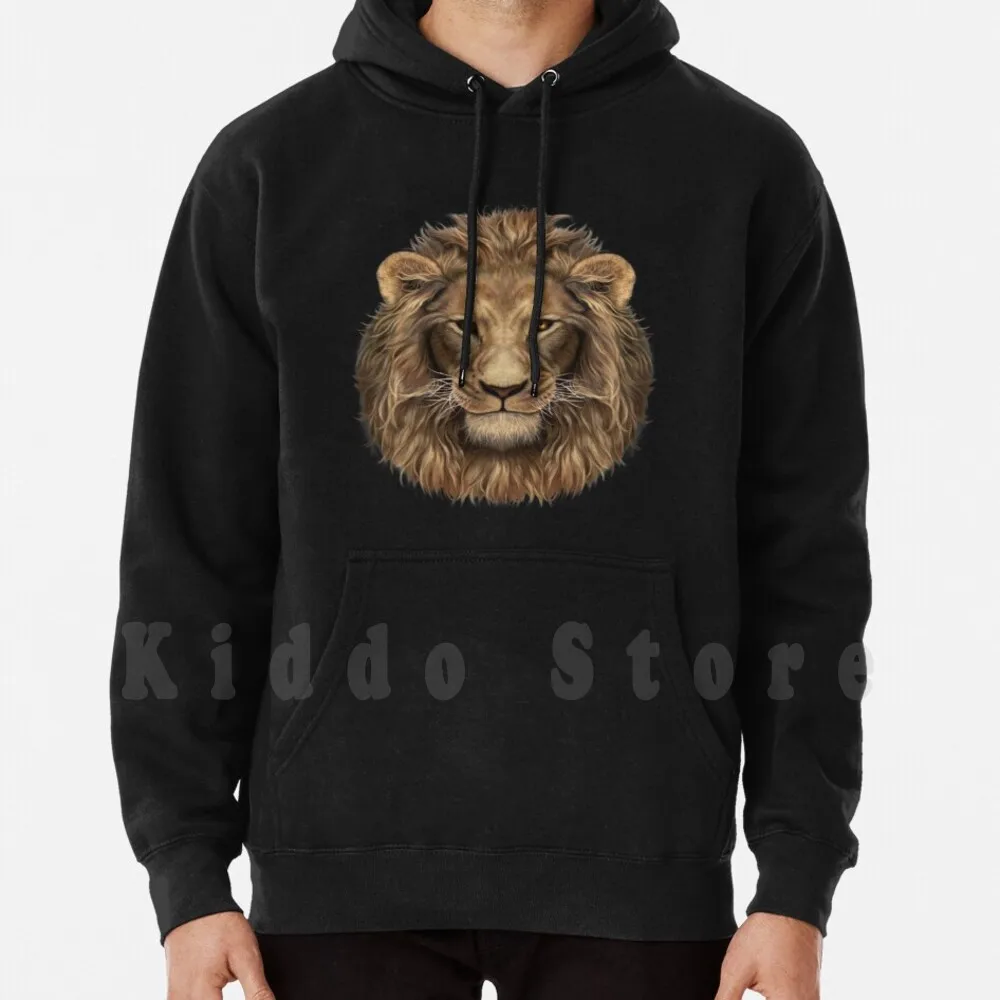 Bellissimo Leone Con Epiche Criniere Felpe Con Cappuccio Manica Lunga Animale Domestico Leone Leone Il Leone Re Leone Orgoglio Leone Africano