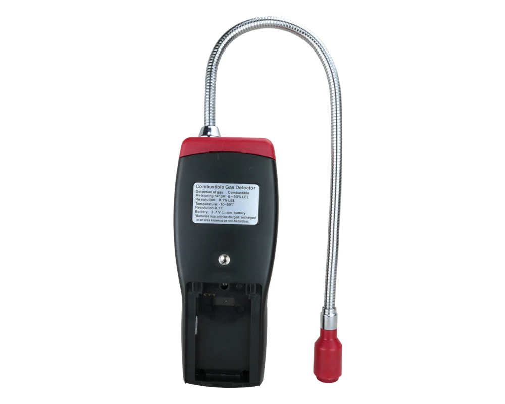 Gas Analyzer Automotive Combustible Gas Detector Gas Leakage Location Determine leak Tester + LCD Sound & Light Alarm Li-battery