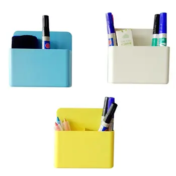 

Magnet Magnetic Marker Pen Storage Box Grid Rubber Magnet Pencil Case Save Space Tool Desk Organizer for School Office Accessori
