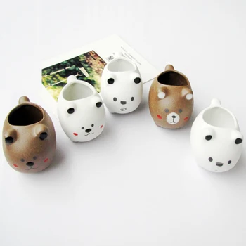 

Flower Pot Cute Cartoon Thumb Basin Succulents Meaty Ceramic for Home Decoration L5 #4