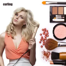 2 в 1 Профессиональные керамические волосы для укладки Золотой кукурузный ролик волшебная палочка для завивки волос выпрямитель для волос стиль выпрямление плоского железа инструмент