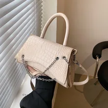 

Stone Texture 22021 Designer Crossbody Bag For Women Chain Shoulder Bag Cover Pu Zipper Ladies Leather Messenger Handbag Casual