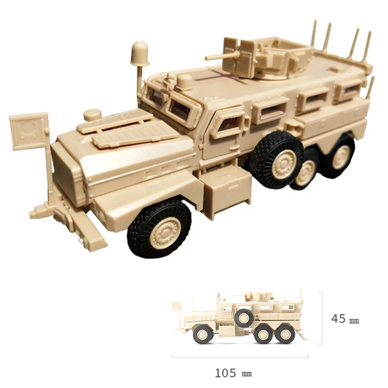 1/72 США армия Пума 6х6 Mrap автомобиль Американский современный военный пластик