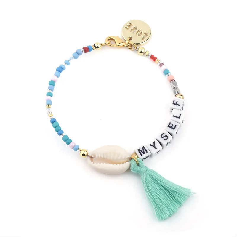 Artilady браслеты дружбы для женщин браслет шарма femme kandi бусы браслет с буквами ювелирные изделия вечерние подарок Прямая