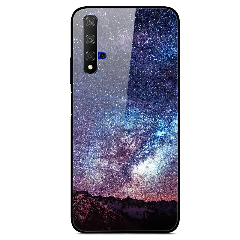 3D Cat Print Tempered Glass Phone Case Cover