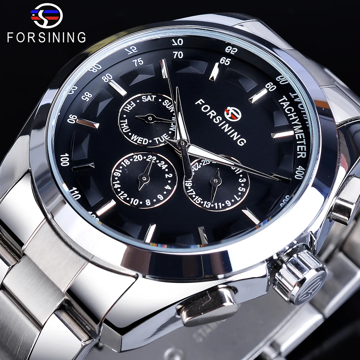 

New Products Hot Selling Forsining Mechanical Wrist Watch Men's Fashion Casual Multi-functional Automatic Machine Watch
