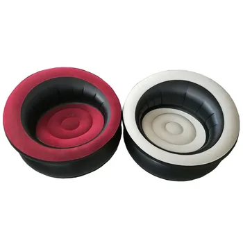 

Infaltable Air Sofa High Quality Flocking Round Sofa Pvc Inflatable Air Bag Lazy Bag Beach Sofa Lounge 80*80*52cm