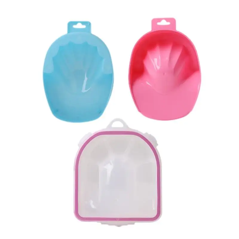 3 шт., миски для замачивания ногтей, практичный пластиковый инструмент для маникюра, миска для ухода за ногтями, поднос для салона