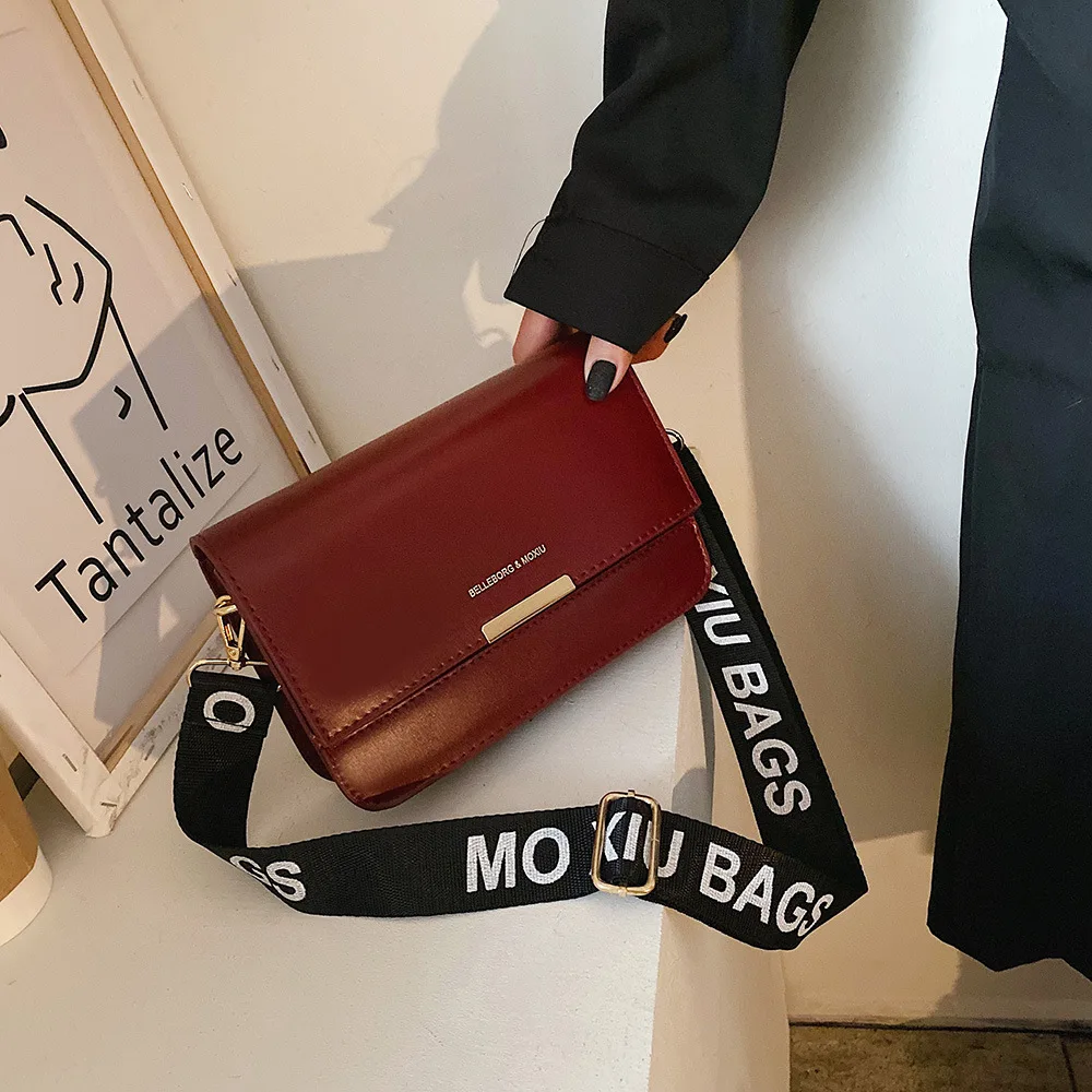 

France Non-mainstream Bag Women's 2020 Spring New Style Fashion Korean-style Fashion Textured Shoulder Bag Versatile Shoulder Ba