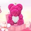Drop shipping Valentine's Gifts Diamond Teddy Rose Bears 40cm Artificial Flower Bears For Girls Christmas Gifts ► Photo 1/6