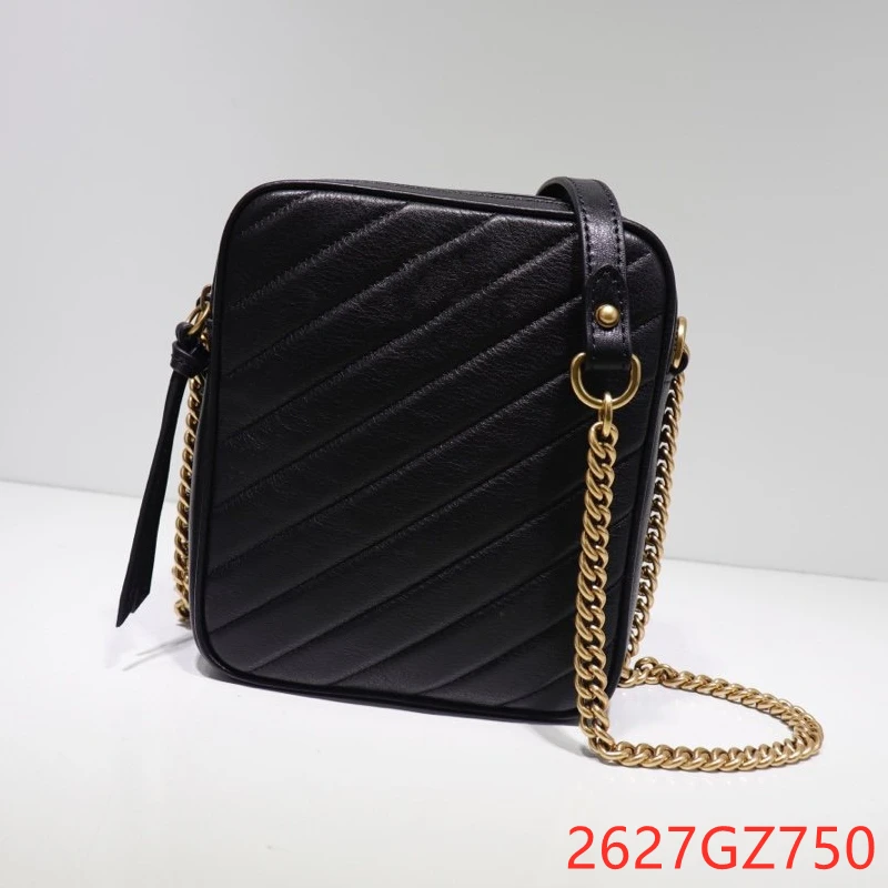 

Luxury Packaging Fashion Female Messenger Bag Camera Bag Genuine Leather Top Quality Chain Bag Classic Shoulder Bag
