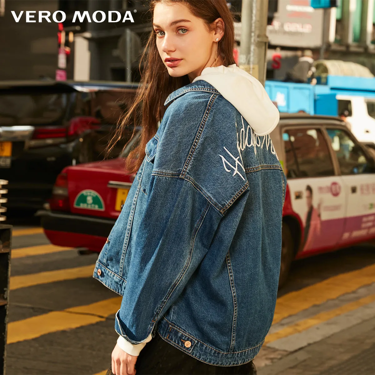 Best Vero Moda Women's 100% Cotton Embroidered Denim Jacket 319157518