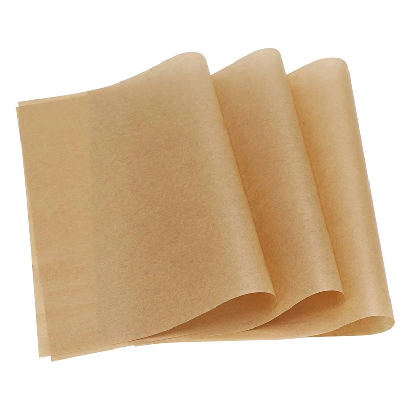 Parchment Paper Baking Sheets, 12X16 Inches Non-Stick Precut Baking Parchment, Perfect for Baking Grilling Air Fryer Steaming Br