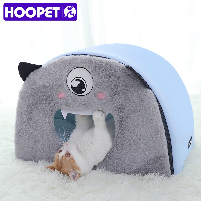 HOOPET Pet Cat Bed for Cats Animal Shape Puppy House Winter Warm Sleeping Bag Pets Products Kennel for Kitten Cushion Supplies