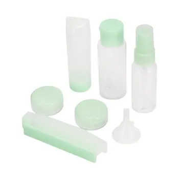 

8PCS/Set Mini Portable Flight Travel Size Bottle Pack Liquid Containers Shampoo Cream Cosmetics Refillable Bottles