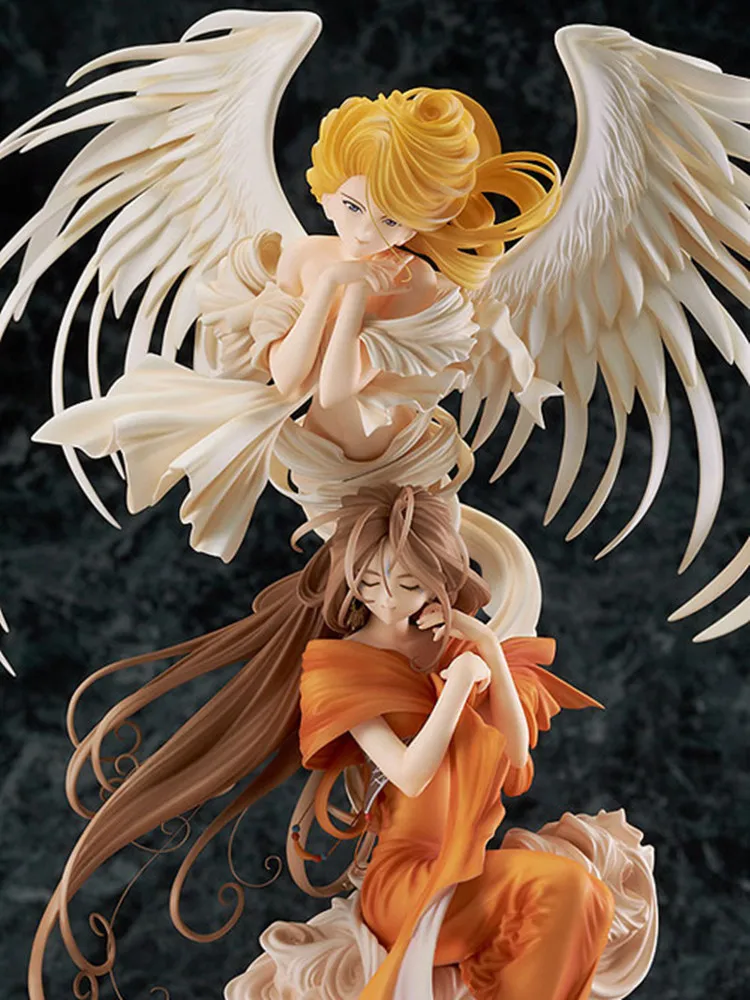 

JP Anime Figure Ah! My Goddess Belldandy with Holybell 25th Anniversary PVC Collection Model Toy Gift 32CM