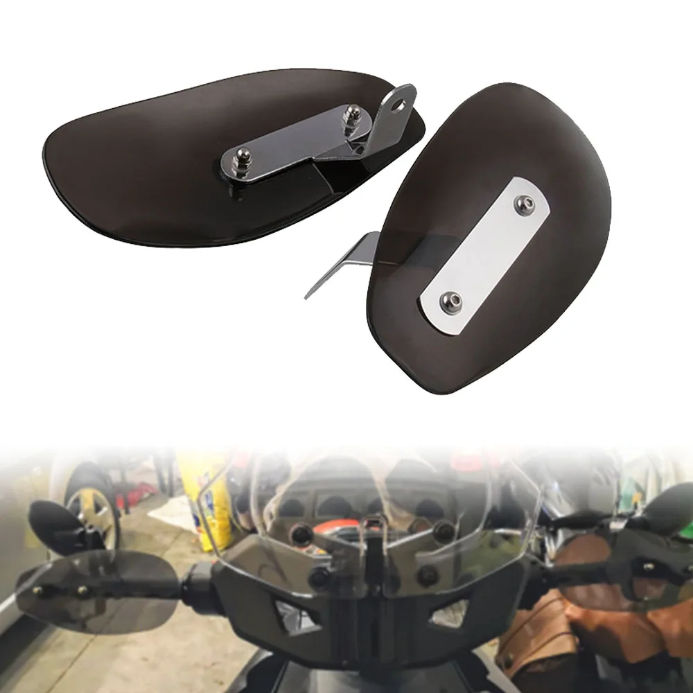 

ABS Hand Guards Plastics Parts Set Black Protection 1 Pair Replacement Choppers Wear resistance