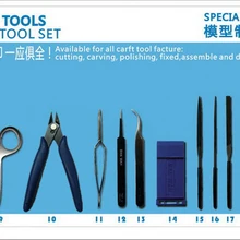 WANWAH MW-2153 базовый набор инструментов, 20 в 1 специальные инструменты для модели, инструменты для моделей начального уровня