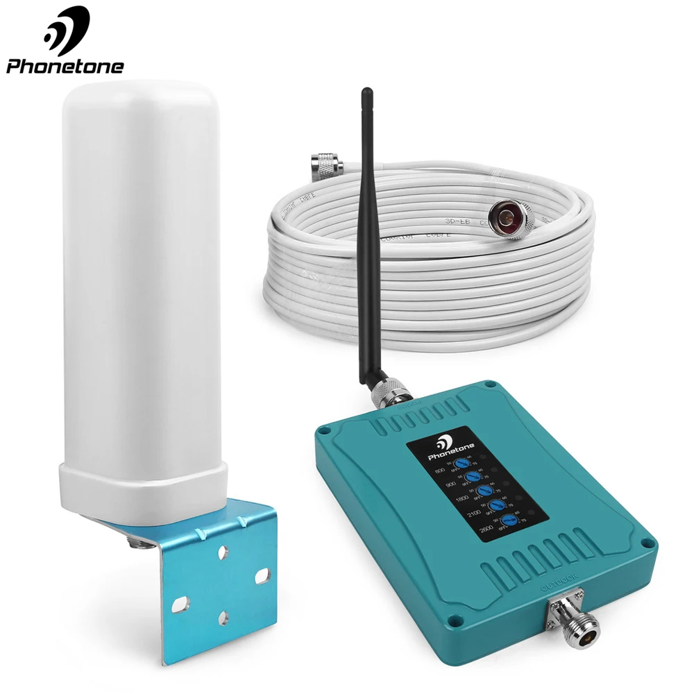 Ретранслятор 4G 2600 МГц 800/900/1800/2100/2600/Mhz 2G 3G ретранслятор Усилитель сотового сигнала