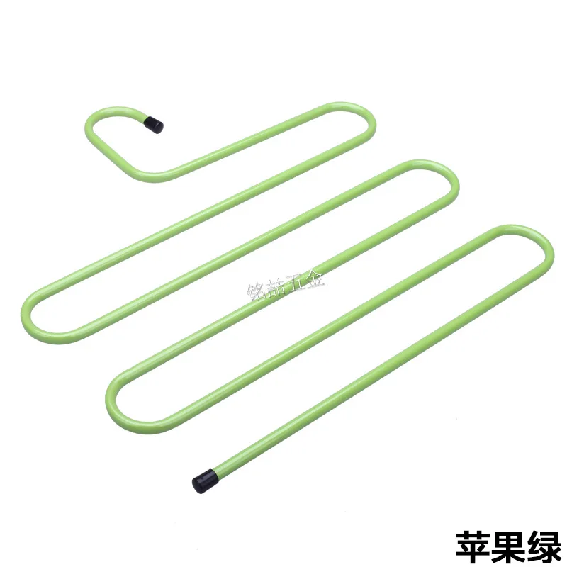 Железный арт S Тип брюки вешалка для одежды для хранения висячие штаны вешалка для пододежды брюки стойка зажим для штанов Многослойные брюки