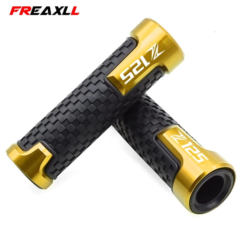 Gold Аксессуары 22mm7/8 ''мотоциклетные ручки бар аксессуары Руль Ручки для Kawasaki Z125 Z 125 pro - Цвет: Gold