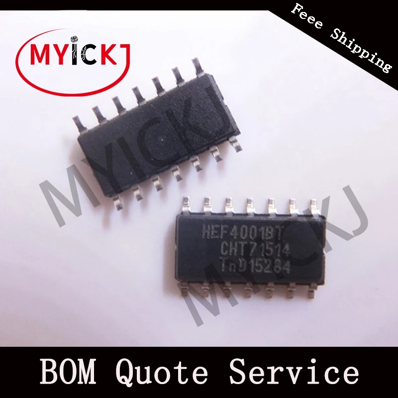 

10PCS HEF4001BT Quadruple 2-input NOR gate IC CHIP SOP14