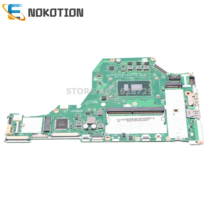 NOKOTION NBGSW11001 NB. GSW11.001 C5V01 LA-E891P для acer aspire A515 A515-51 Материнская плата ноутбука SR3LA I5-8250U Процессор DDR4