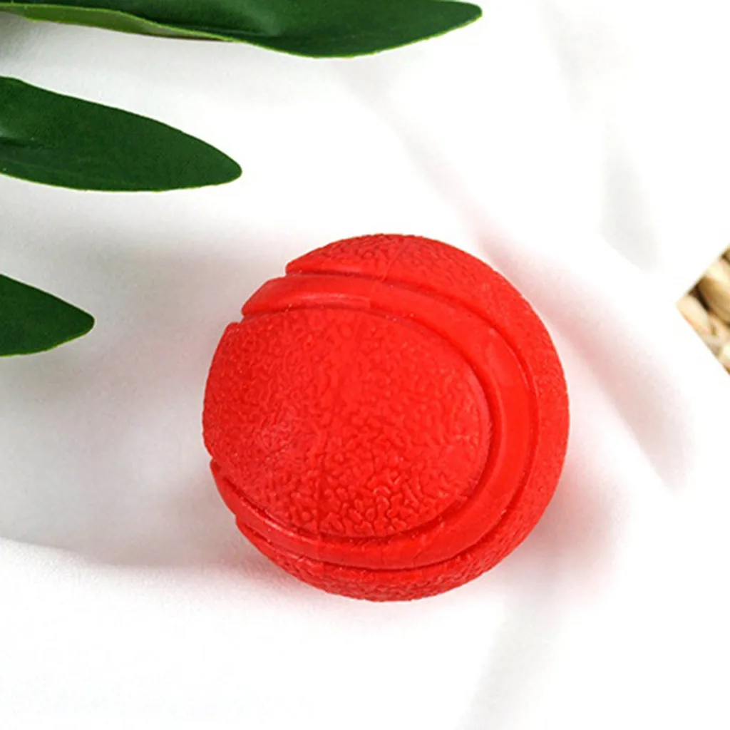 1 шт. Домашний питомец собака тренировочная игрушка мяч твердый резиновый шарик