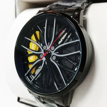 

2020 Relogio Masculino NIBOSI Refit Sport Car Wheel Watch Waterproof Watches Rim Hub Watch Custom Design TE37 Car Wristwatch