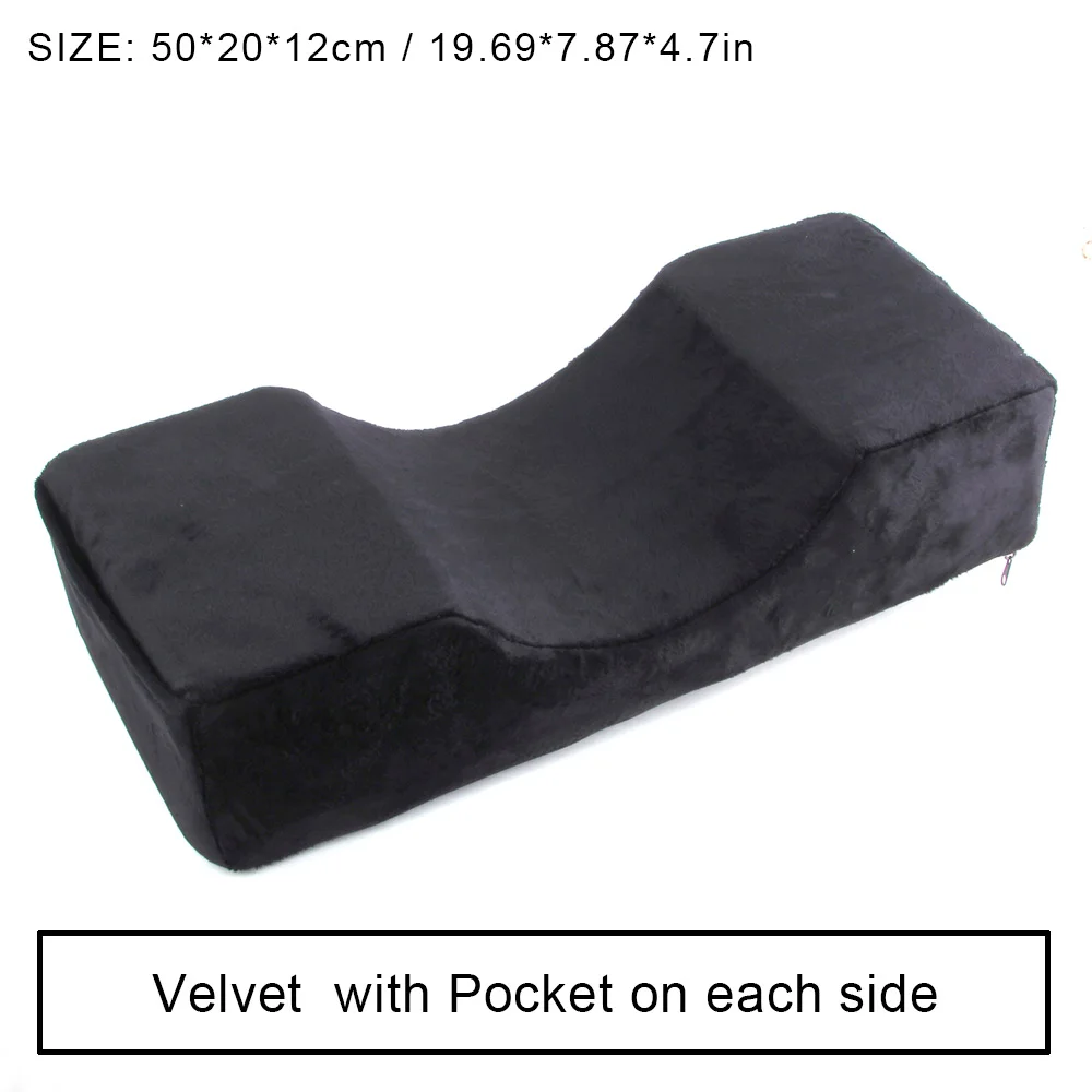 Профессиональная подушка для ресниц из пены памяти, подушки для наращивания ресниц для салонов, ресницы для наращивания шеи, эргономичный макияж - Цвет: Black Flannel Pillow